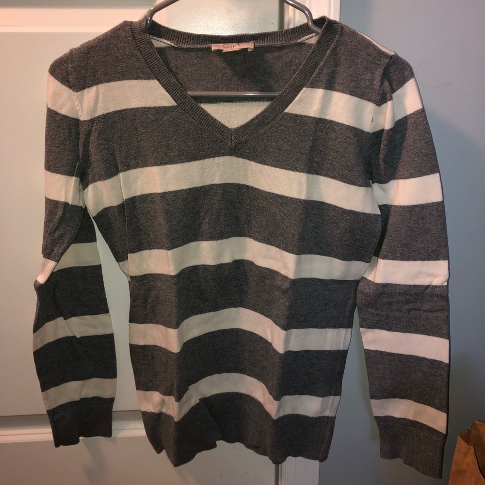 Striped Sweater - LOFT